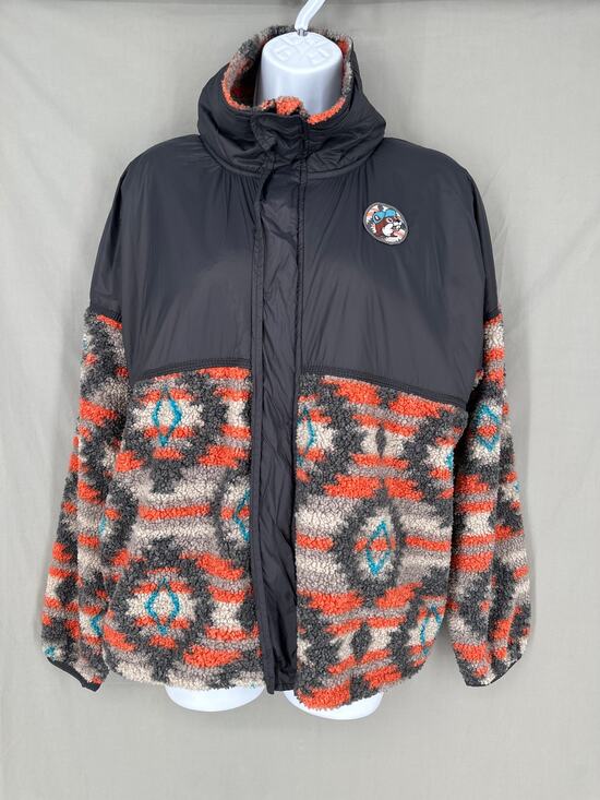 Buc-ees Jackets & Blazers - Bucees Jacket Womens Medium Fleece Aztec Western Zip Full Zip Pockets Cozy Soft